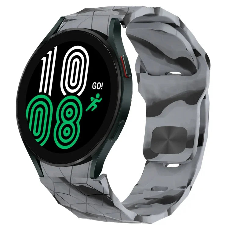 Pulseira de Relógio em Silicone com Textura de Futebol e Fivela Invertida, Para Samsung Galaxy Watch 4 44mm, Para Samsung Galaxy Watch 4 40mm, Para Samsung Galaxy Watch 4 Classic 46mm, Para Samsung Galaxy Watch 4 Classic 42mm