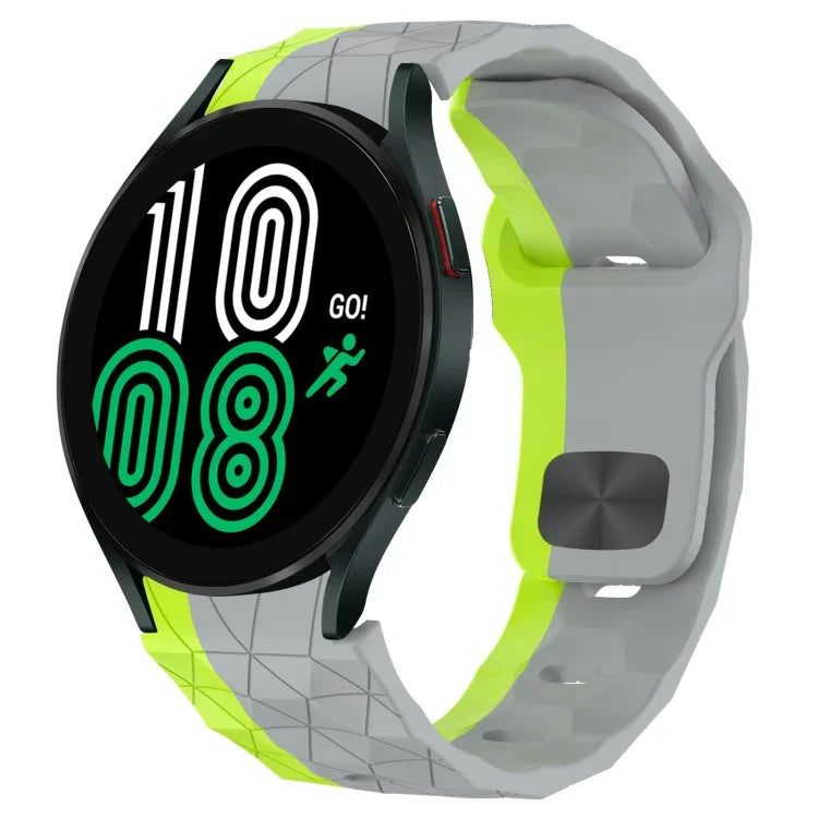 Pulseira de Relógio em Silicone com Textura de Futebol e Fivela Invertida, Para Samsung Galaxy Watch 4 44mm, Para Samsung Galaxy Watch 4 40mm, Para Samsung Galaxy Watch 4 Classic 46mm, Para Samsung Galaxy Watch 4 Classic 42mm