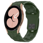 Pulseira de Relógio em Silicone com Textura de Futebol e Fivela Invertida, Para Samsung Galaxy Watch 4 44mm, Para Samsung Galaxy Watch 4 40mm, Para Samsung Galaxy Watch 4 Classic 46mm, Para Samsung Galaxy Watch 4 Classic 42mm