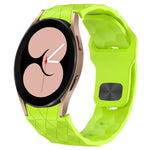 Pulseira de Relógio em Silicone com Textura de Futebol e Fivela Invertida, Para Samsung Galaxy Watch 4 44mm, Para Samsung Galaxy Watch 4 40mm, Para Samsung Galaxy Watch 4 Classic 46mm, Para Samsung Galaxy Watch 4 Classic 42mm