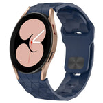Pulseira de Relógio em Silicone com Textura de Futebol e Fivela Invertida, Para Samsung Galaxy Watch 4 44mm, Para Samsung Galaxy Watch 4 40mm, Para Samsung Galaxy Watch 4 Classic 46mm, Para Samsung Galaxy Watch 4 Classic 42mm