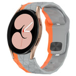 Pulseira de Relógio em Silicone com Textura de Futebol e Fivela Invertida, Para Samsung Galaxy Watch 4 44mm, Para Samsung Galaxy Watch 4 40mm, Para Samsung Galaxy Watch 4 Classic 46mm, Para Samsung Galaxy Watch 4 Classic 42mm