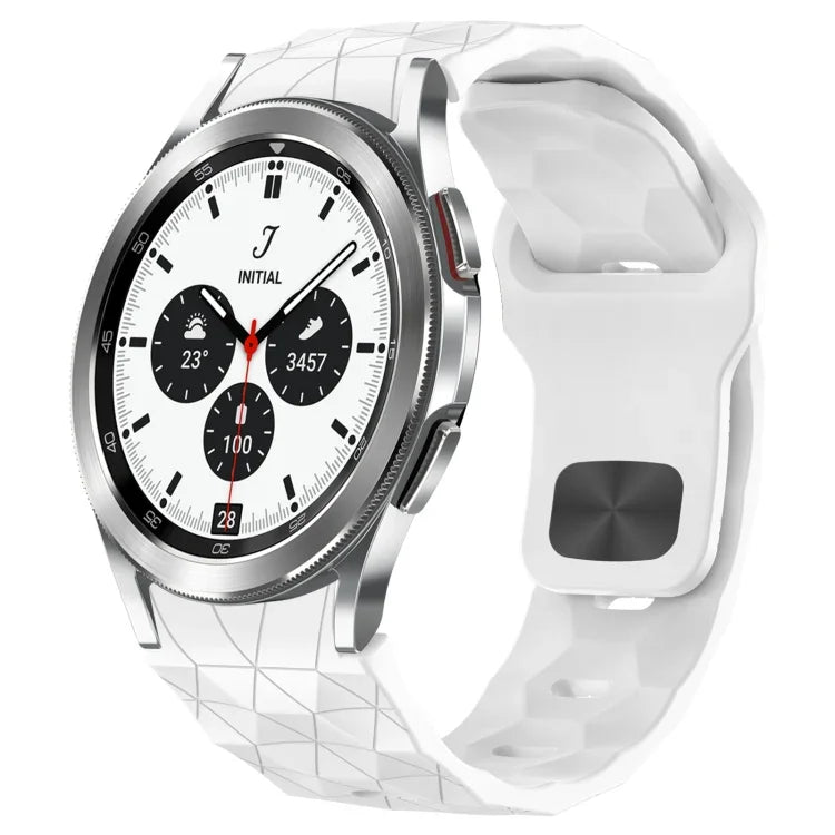 Pulseira de Relógio em Silicone com Textura de Futebol e Fivela Invertida, Para Samsung Galaxy Watch 4 44mm, Para Samsung Galaxy Watch 4 40mm, Para Samsung Galaxy Watch 4 Classic 46mm, Para Samsung Galaxy Watch 4 Classic 42mm