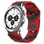 Pulseira de Relógio em Silicone com Textura de Futebol e Fivela Invertida, Para Samsung Galaxy Watch 4 44mm, Para Samsung Galaxy Watch 4 40mm, Para Samsung Galaxy Watch 4 Classic 46mm, Para Samsung Galaxy Watch 4 Classic 42mm