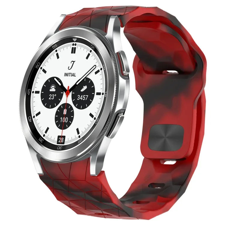 Pulseira de Relógio em Silicone com Textura de Futebol e Fivela Invertida, Para Samsung Galaxy Watch 4 44mm, Para Samsung Galaxy Watch 4 40mm, Para Samsung Galaxy Watch 4 Classic 46mm, Para Samsung Galaxy Watch 4 Classic 42mm