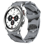Pulseira de Relógio em Silicone com Textura de Futebol e Fivela Invertida, Para Samsung Galaxy Watch 4 44mm, Para Samsung Galaxy Watch 4 40mm, Para Samsung Galaxy Watch 4 Classic 46mm, Para Samsung Galaxy Watch 4 Classic 42mm