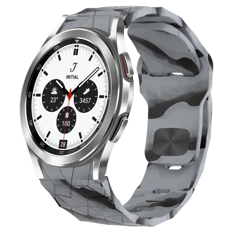 Pulseira de Relógio em Silicone com Textura de Futebol e Fivela Invertida, Para Samsung Galaxy Watch 4 44mm, Para Samsung Galaxy Watch 4 40mm, Para Samsung Galaxy Watch 4 Classic 46mm, Para Samsung Galaxy Watch 4 Classic 42mm