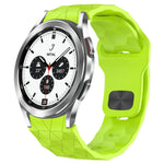 Pulseira de Relógio em Silicone com Textura de Futebol e Fivela Invertida, Para Samsung Galaxy Watch 4 44mm, Para Samsung Galaxy Watch 4 40mm, Para Samsung Galaxy Watch 4 Classic 46mm, Para Samsung Galaxy Watch 4 Classic 42mm