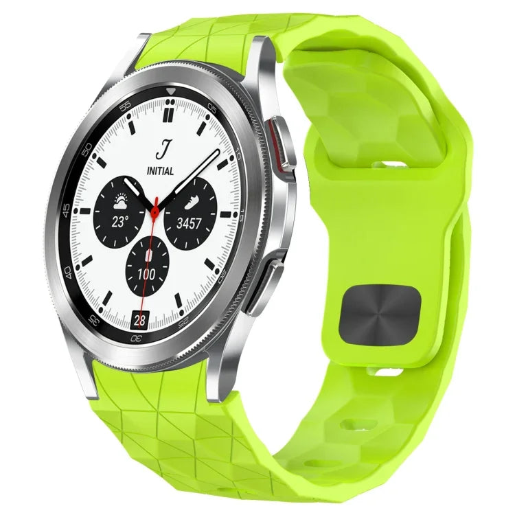 Pulseira de Relógio em Silicone com Textura de Futebol e Fivela Invertida, Para Samsung Galaxy Watch 4 44mm, Para Samsung Galaxy Watch 4 40mm, Para Samsung Galaxy Watch 4 Classic 46mm, Para Samsung Galaxy Watch 4 Classic 42mm