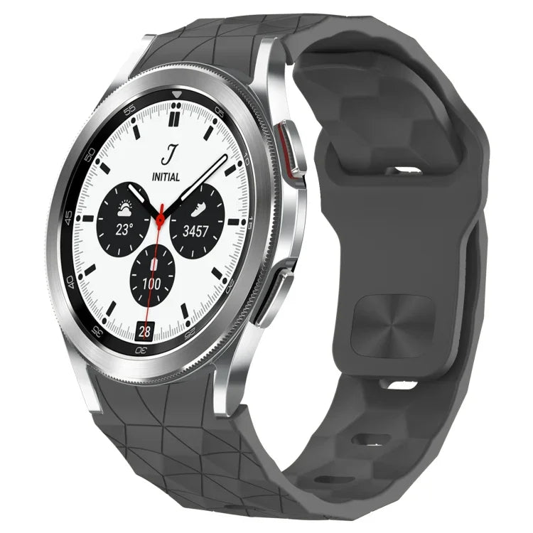 Pulseira de Relógio em Silicone com Textura de Futebol e Fivela Invertida, Para Samsung Galaxy Watch 4 44mm, Para Samsung Galaxy Watch 4 40mm, Para Samsung Galaxy Watch 4 Classic 46mm, Para Samsung Galaxy Watch 4 Classic 42mm