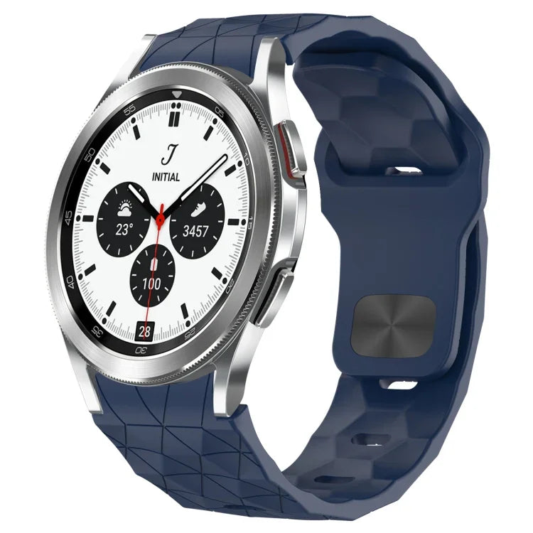 Pulseira de Relógio em Silicone com Textura de Futebol e Fivela Invertida, Para Samsung Galaxy Watch 4 44mm, Para Samsung Galaxy Watch 4 40mm, Para Samsung Galaxy Watch 4 Classic 46mm, Para Samsung Galaxy Watch 4 Classic 42mm