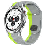 Pulseira de Relógio em Silicone com Textura de Futebol e Fivela Invertida, Para Samsung Galaxy Watch 4 44mm, Para Samsung Galaxy Watch 4 40mm, Para Samsung Galaxy Watch 4 Classic 46mm, Para Samsung Galaxy Watch 4 Classic 42mm