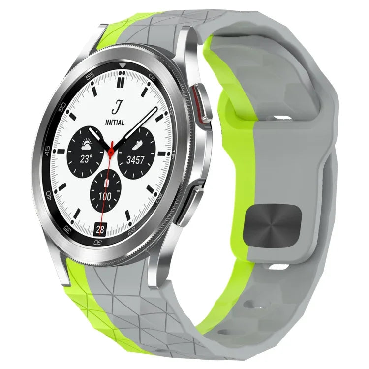 Pulseira de Relógio em Silicone com Textura de Futebol e Fivela Invertida, Para Samsung Galaxy Watch 4 44mm, Para Samsung Galaxy Watch 4 40mm, Para Samsung Galaxy Watch 4 Classic 46mm, Para Samsung Galaxy Watch 4 Classic 42mm