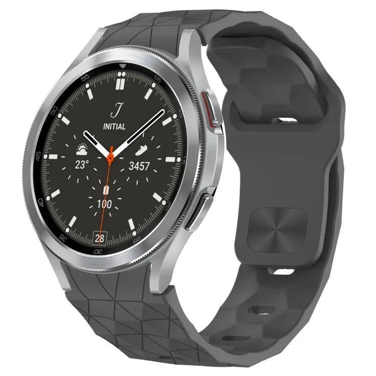 Pulseira de Relógio em Silicone com Textura de Futebol e Fivela Invertida, Para Samsung Galaxy Watch 4 44mm, Para Samsung Galaxy Watch 4 40mm, Para Samsung Galaxy Watch 4 Classic 46mm, Para Samsung Galaxy Watch 4 Classic 42mm