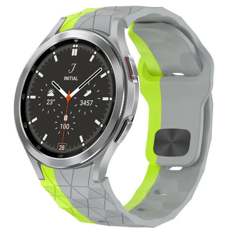 Pulseira de Relógio em Silicone com Textura de Futebol e Fivela Invertida, Para Samsung Galaxy Watch 4 44mm, Para Samsung Galaxy Watch 4 40mm, Para Samsung Galaxy Watch 4 Classic 46mm, Para Samsung Galaxy Watch 4 Classic 42mm