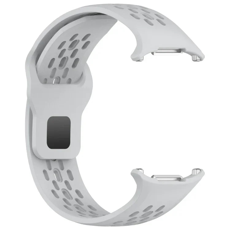 For Samsung Galaxy Watch Ultra 47mm Holes Style Square Buckle Solid Color Silicone Watch Band