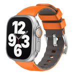 Two-Color Silicone Watch Band, For Apple Watch Series 4 44mm, For Apple Watch Series 4 40mm