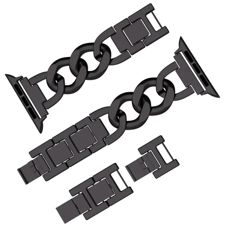 Quick-Release Metal Chain Watch Band, For Apple Watch SE 2022 44mm, For Apple Watch Series 7 41mm, For Apple Watch Series 7 45mm, For Apple Watch Series 6 40mm, For Apple Watch Series 6 44mm, For Apple Watch Series 5 44mm, For Apple Watch Series 5 40mm...