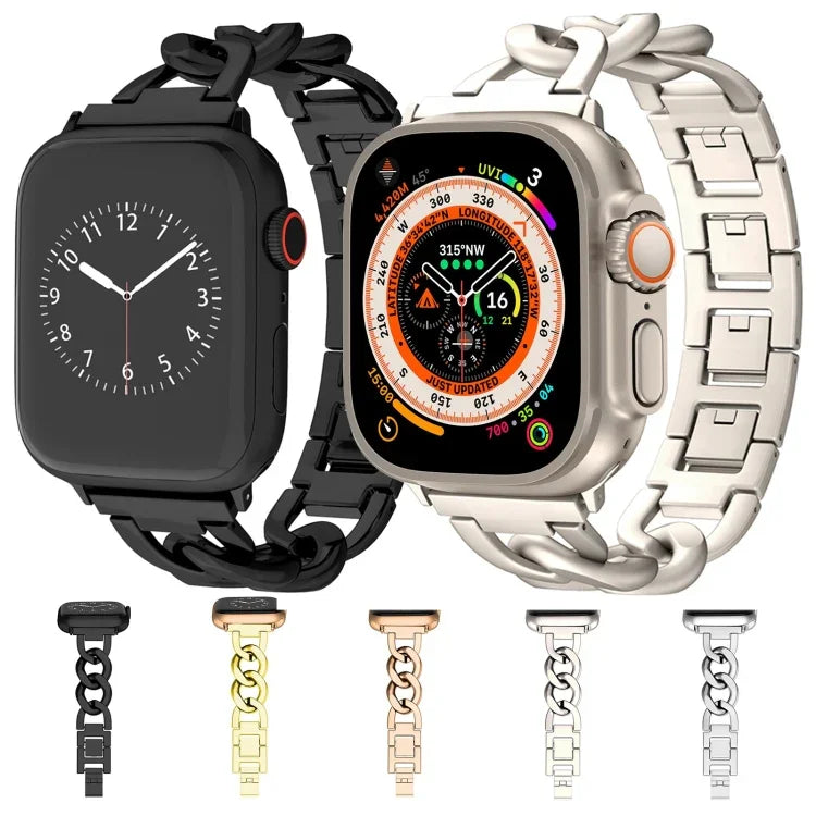 Pulseira de Relógio em Corrente Metálica com Libertação Rápida, Para Apple Watch Series 3 38mm, Para Apple Watch Series 3 42mm