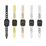 Quick-Release Metal Chain Watch Band, For Apple Watch SE 2022 44mm, For Apple Watch Series 7 41mm, For Apple Watch Series 7 45mm, For Apple Watch Series 6 40mm, For Apple Watch Series 6 44mm, For Apple Watch Series 5 44mm, For Apple Watch Series 5 40mm...
