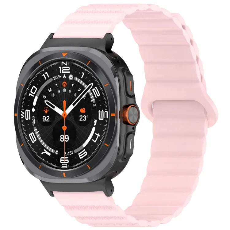 Correia de Relógio em Silicone Magnética com Padrão de Pontos e Duas Cores para Samsung Galaxy Watch Ultra 47mm