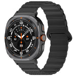 For Samsung Galaxy Watch Ultra 47mm Spot Pattern Two Color Magnetic Silicone Watch Band