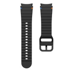 Correia de relógio em silicone com padrão ondulado e costura, para Samsung Galaxy Watch 7 40 / 44mm, para Samsung Galaxy Watch 6 Classic, para Samsung Galaxy Watch 6 40 / 44mm, para Samsung Galaxy Watch 5 40 / 44mm