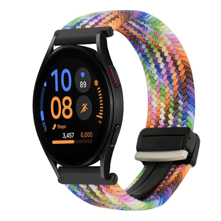 Correia de relógio trançada com fivela magnética de 20mm, para Samsung Galaxy Watch FE 40mm, para Samsung Galaxy Watch 6 Classic