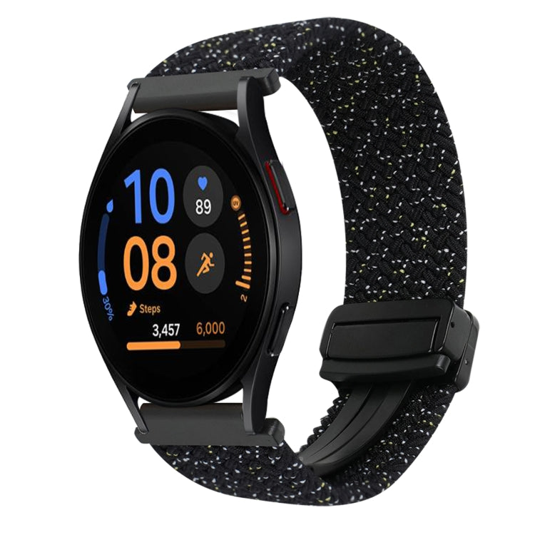 Correia de relógio trançada com fivela magnética de 20mm, para Samsung Galaxy Watch FE 40mm, para Samsung Galaxy Watch 6 Classic