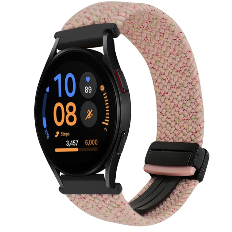 Correia de relógio trançada com fivela magnética de 20mm, para Samsung Galaxy Watch FE 40mm, para Samsung Galaxy Watch 6 Classic