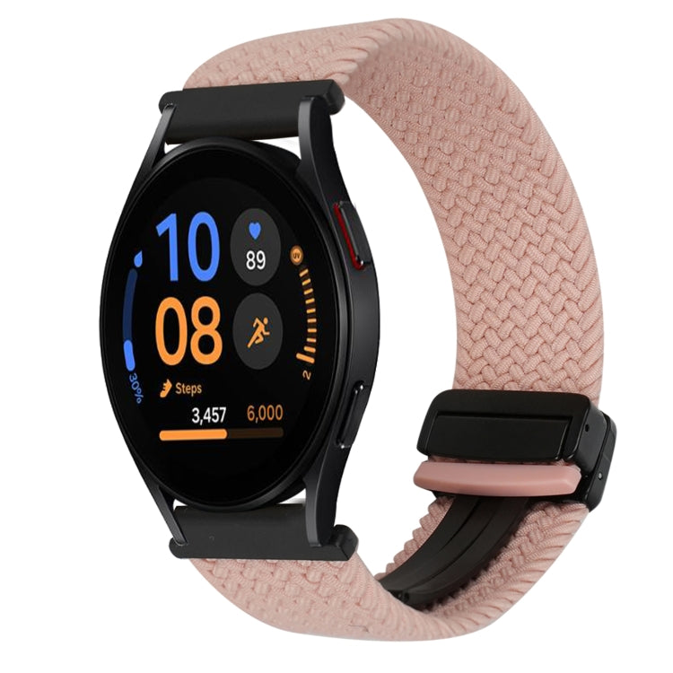 Correia de relógio trançada com fivela magnética de 20mm, para Samsung Galaxy Watch FE 40mm, para Samsung Galaxy Watch 6 Classic
