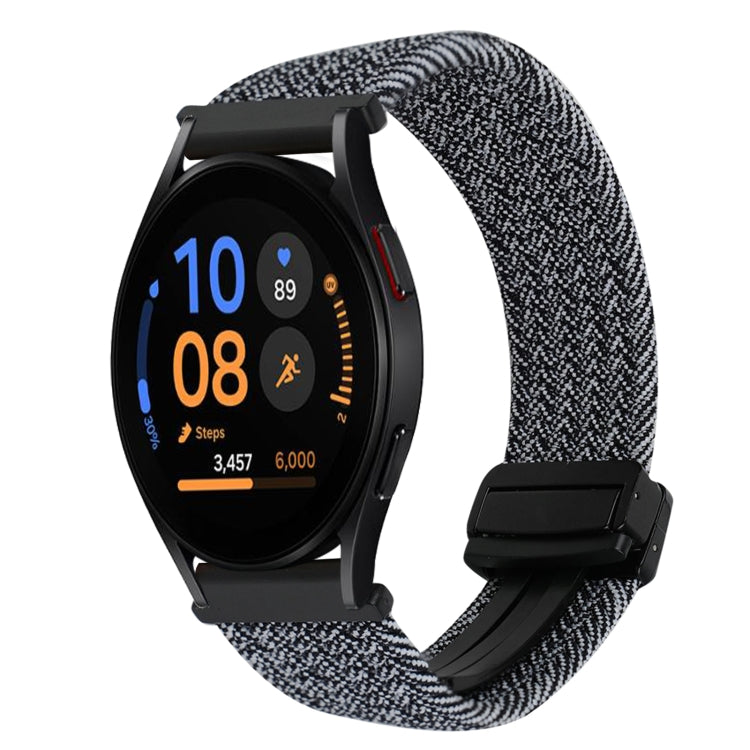 Correia de relógio trançada com fivela magnética de 20mm, para Samsung Galaxy Watch FE 40mm, para Samsung Galaxy Watch 6 Classic