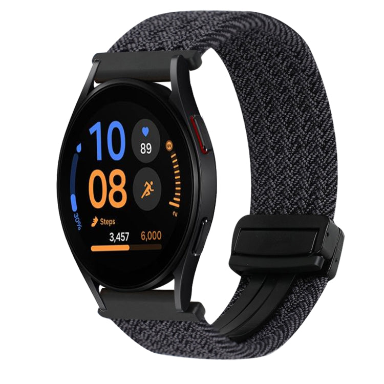 Correia de relógio trançada com fivela magnética de 20mm, para Samsung Galaxy Watch FE 40mm, para Samsung Galaxy Watch 6 Classic