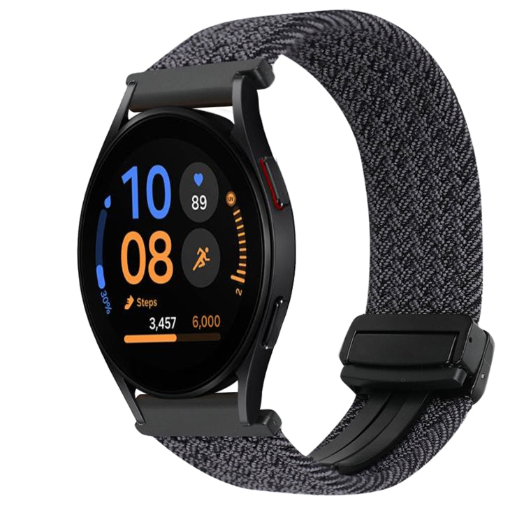 Correia de relógio trançada com fivela magnética de 20mm, para Samsung Galaxy Watch FE 40mm, para Samsung Galaxy Watch 6 Classic