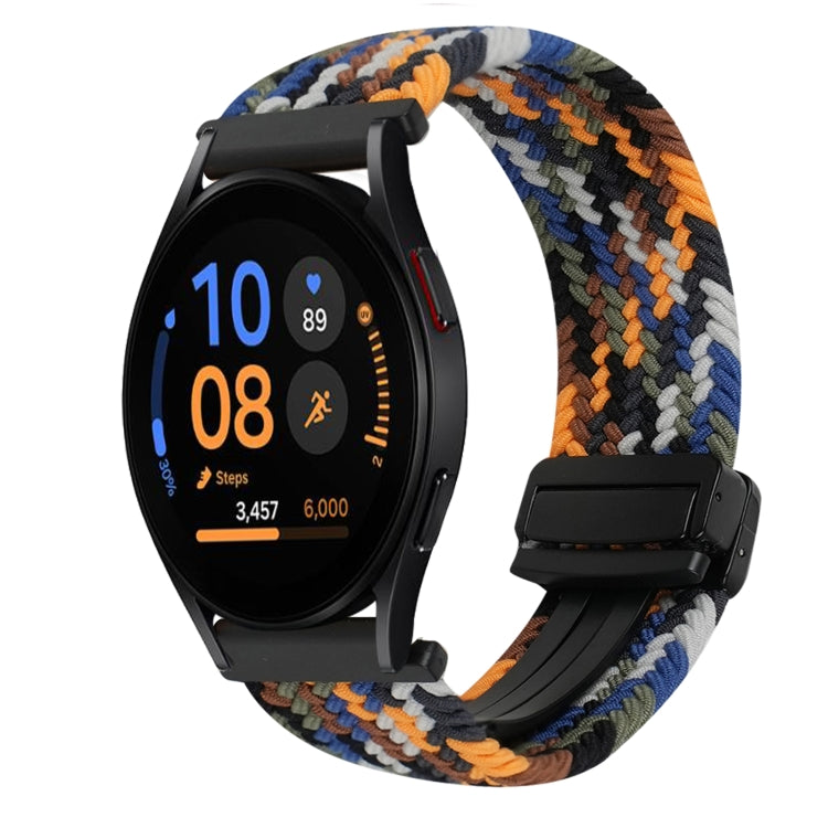 Correia de relógio trançada com fivela magnética de 20mm, para Samsung Galaxy Watch FE 40mm, para Samsung Galaxy Watch 6 Classic