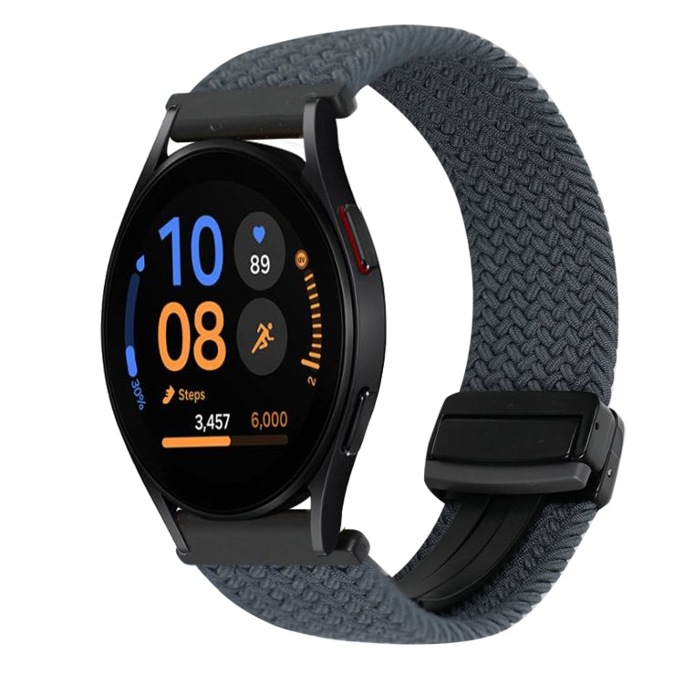 Correia de relógio trançada com fivela magnética de 20mm, para Samsung Galaxy Watch FE 40mm, para Samsung Galaxy Watch 6 Classic