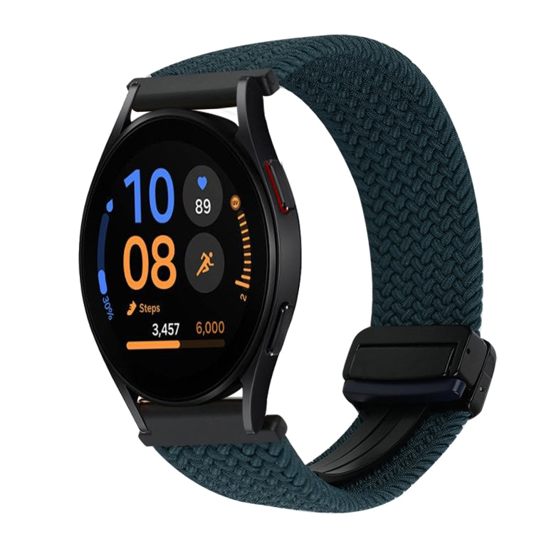 Correia de relógio trançada com fivela magnética de 20mm, para Samsung Galaxy Watch FE 40mm, para Samsung Galaxy Watch 6 Classic