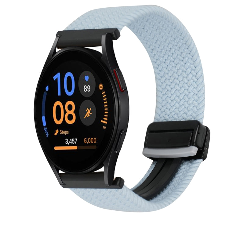 Correia de relógio trançada com fivela magnética de 20mm, para Samsung Galaxy Watch FE 40mm, para Samsung Galaxy Watch 6 Classic