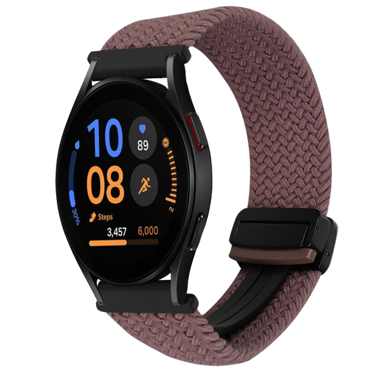 Correia de relógio trançada com fivela magnética de 20mm, para Samsung Galaxy Watch FE 40mm, para Samsung Galaxy Watch 6 Classic