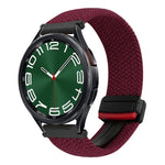 Correia de relógio trançada com fivela magnética de 20mm, para Samsung Galaxy Watch FE 40mm, para Samsung Galaxy Watch 6 Classic