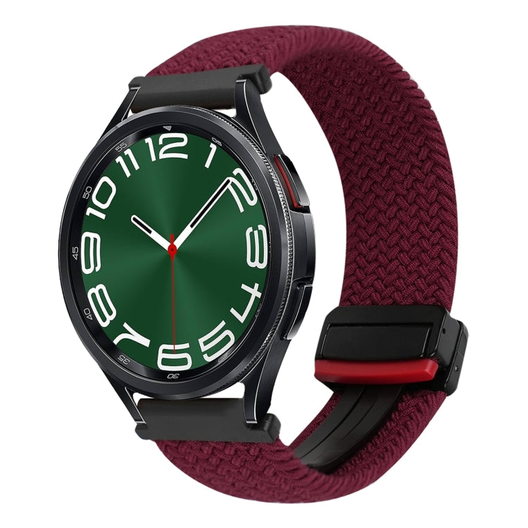 Correia de relógio trançada com fivela magnética de 20mm, para Samsung Galaxy Watch FE 40mm, para Samsung Galaxy Watch 6 Classic