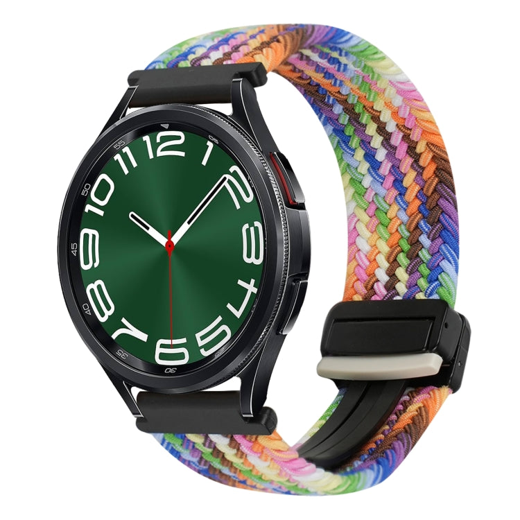 Correia de relógio trançada com fivela magnética de 20mm, para Samsung Galaxy Watch FE 40mm, para Samsung Galaxy Watch 6 Classic