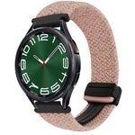 Correia de relógio trançada com fivela magnética de 20mm, para Samsung Galaxy Watch FE 40mm, para Samsung Galaxy Watch 6 Classic