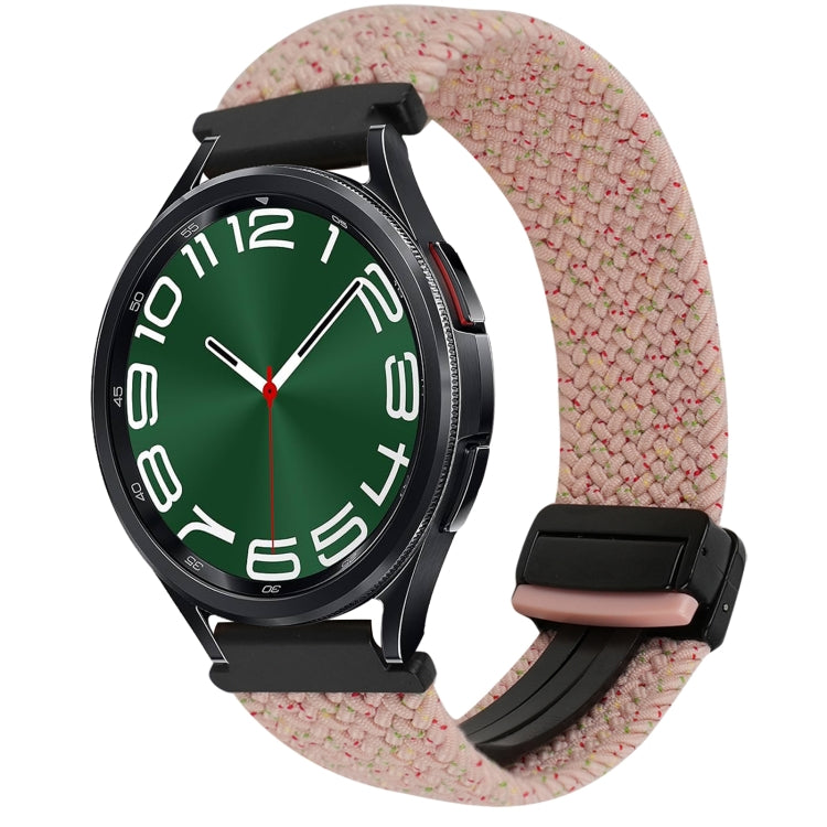 Correia de relógio trançada com fivela magnética de 20mm, para Samsung Galaxy Watch FE 40mm, para Samsung Galaxy Watch 6 Classic