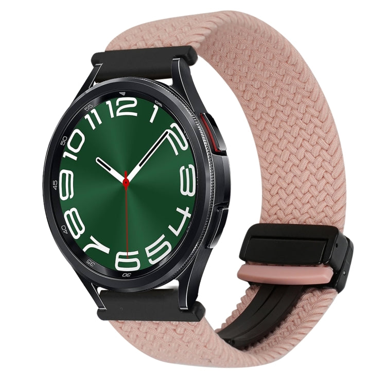 Correia de relógio trançada com fivela magnética de 20mm, para Samsung Galaxy Watch FE 40mm, para Samsung Galaxy Watch 6 Classic