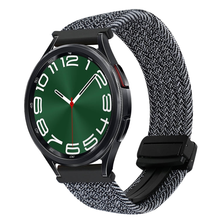 Correia de relógio trançada com fivela magnética de 20mm, para Samsung Galaxy Watch FE 40mm, para Samsung Galaxy Watch 6 Classic
