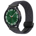 Correia de relógio trançada com fivela magnética de 20mm, para Samsung Galaxy Watch FE 40mm, para Samsung Galaxy Watch 6 Classic