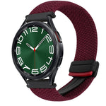 Correia de relógio trançada com fivela magnética de 20mm, para Samsung Galaxy Watch FE 40mm, para Samsung Galaxy Watch 6 Classic