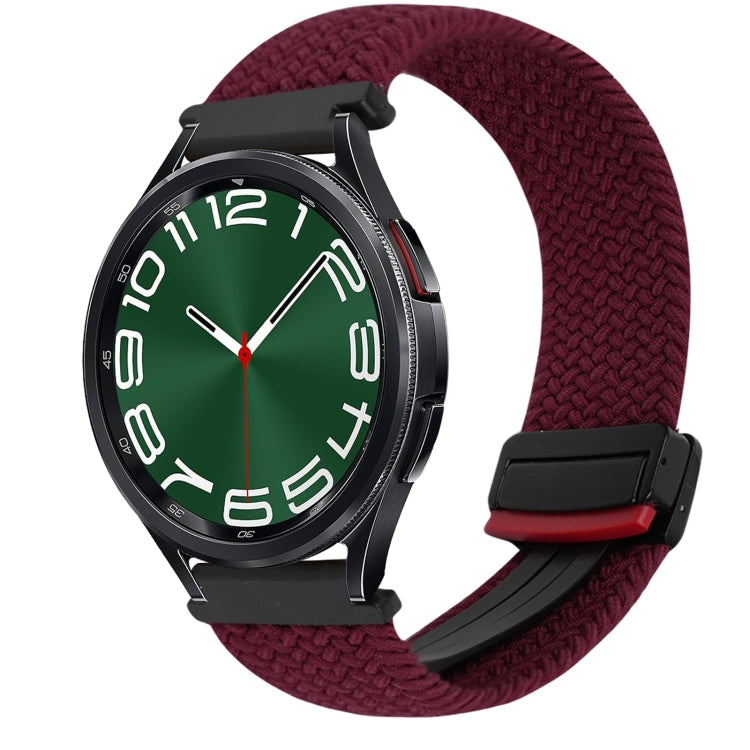 Correia de relógio trançada com fivela magnética de 20mm, para Samsung Galaxy Watch FE 40mm, para Samsung Galaxy Watch 6 Classic