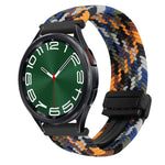 Correia de relógio trançada com fivela magnética de 20mm, para Samsung Galaxy Watch FE 40mm, para Samsung Galaxy Watch 6 Classic